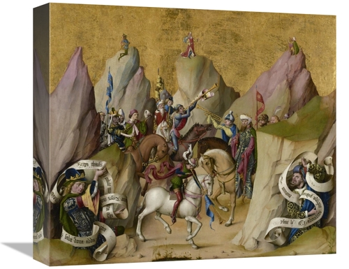 Global Gallery GCS-456122-16-142 16 in. The Meeting of the Three Kings