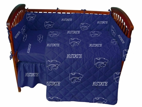 College Covers KSUCSFSWPR Kansas State Wildcats Baby Crib Fitted Sheet