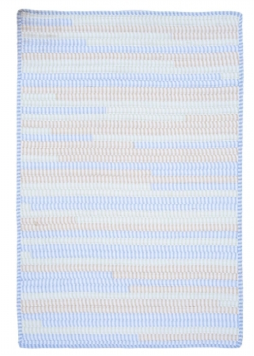 Colonial Mills Rug TK58R060X096B Ticking Stripe- Starlight 5 ft. x 8 f