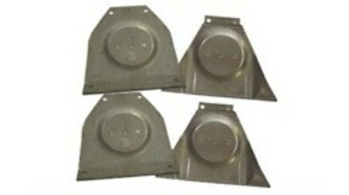 AirBagIt BRACKETGM7387F Bag Brackets Only C10 Front Truck Pass-Blue Dr