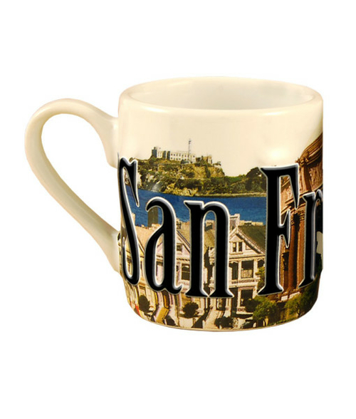 Americaware MMSFN01 San Francisco Full Color Relief Mini Mug