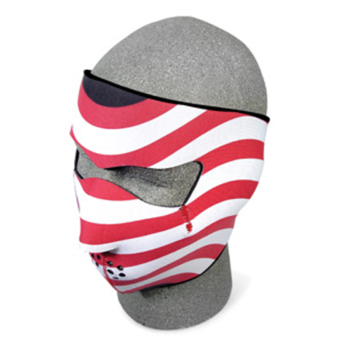 Zan Headgear WNFM003 Neoprene Face Mask  USA Flag  Stars and Stripes