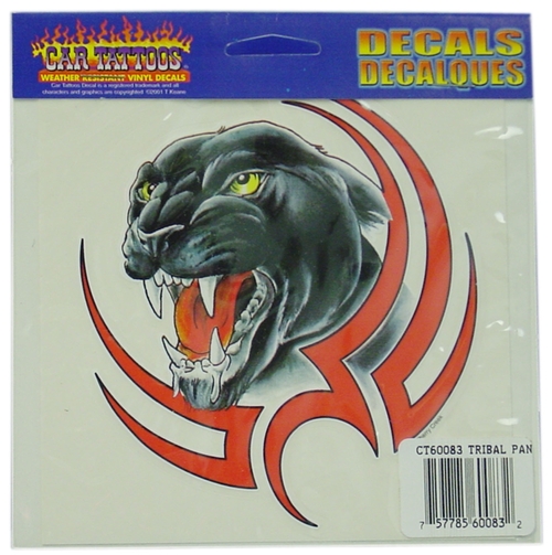 Barjan 04560083 Car Tattoos Tribal Panther Weather Resistant Vinyl Dec