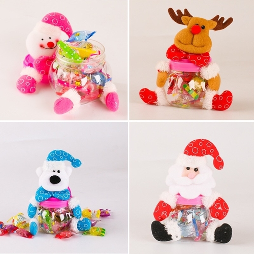 Xmas Candy Gift Boxes Bags Kids Gift Santa Claus