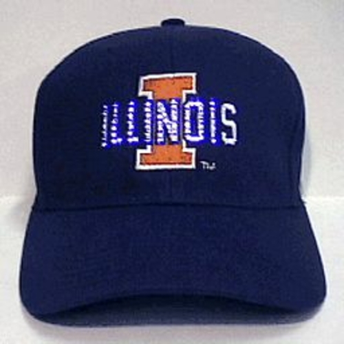 Blinkee 3015000 Illinois University Flashing Fiber Optic Cap