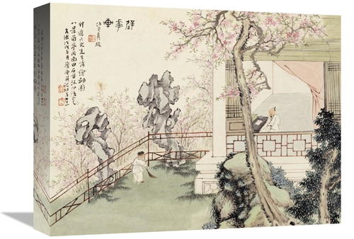 Global Gallery GCS-266774-16-142 16 in. Eight Views of Qiu Garden Art 