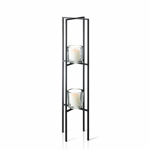 Blomus 65570 Powder Coated Steel Freestanding Sculpture Candle Holder&