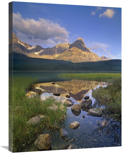 Global Gallery GCS-396817-2432-142 24 x 32 in. Mount Chephren & Waterf