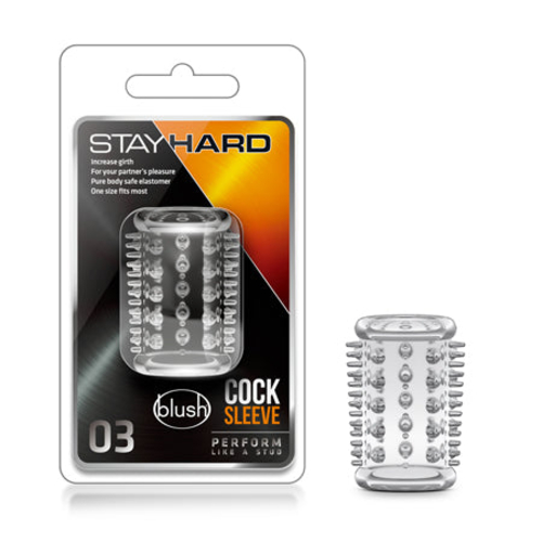 Blush Stay Hard Cock Sleeve 03 Penis Enhancer Clear