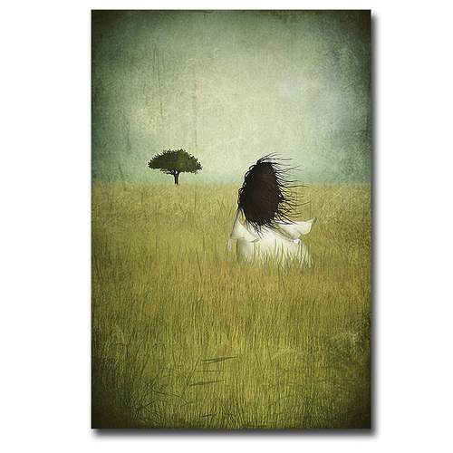 Artistic Home Gallery 2436X483IG Girl on The Field by Majali Premium G