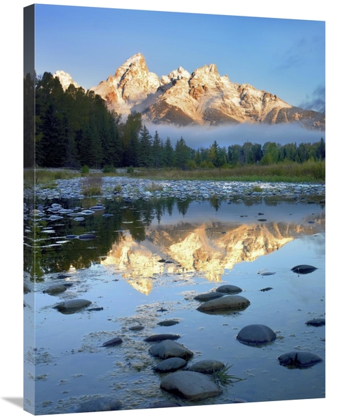 Global Gallery GCS-452083-2432-142 24 x 32 in. Grand Tetons Reflected 