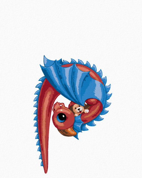 Paint by Numbers - P-SHAPED DRAGON (SUE ELLEN BROWN)