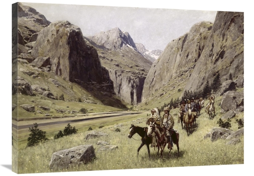 Global Gallery GCS-282023-36-142 36 in. Through the Mountains Art Prin