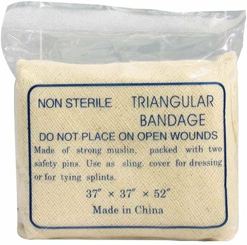 Triangular Bandages 37"x37"x52". Case of 240 Sling Bandages.