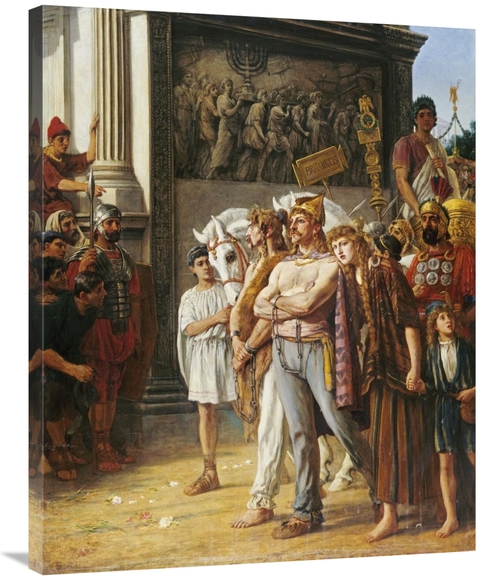 Global Gallery GCS-266152-36-142 36 in. Caratacus Being Paraded by the