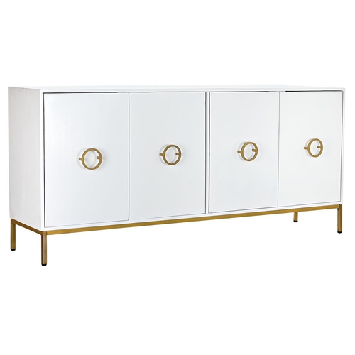 Sideboard DKD Home Decor White Golden Metal Mango wood 180 x 40 x 80