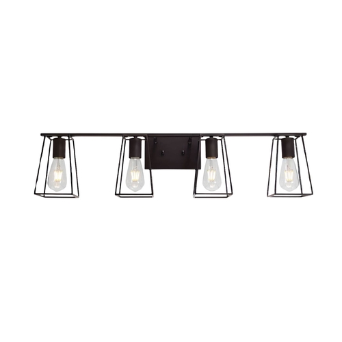 4-Light Oil Rubbed Bronze Vanity Lights for Bathroom, Industrial