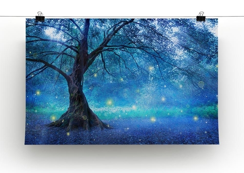Fairy Tree In Mystic Forest Canvas Print or Poster
