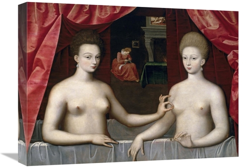Global Gallery GCS-280003-22-142 22 in. Gabrielle DEstrees & One of He