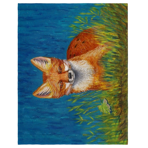 Main Betsy Drake PM139 14 x 18 in. Red Fox Place Mat - Set of 4 image