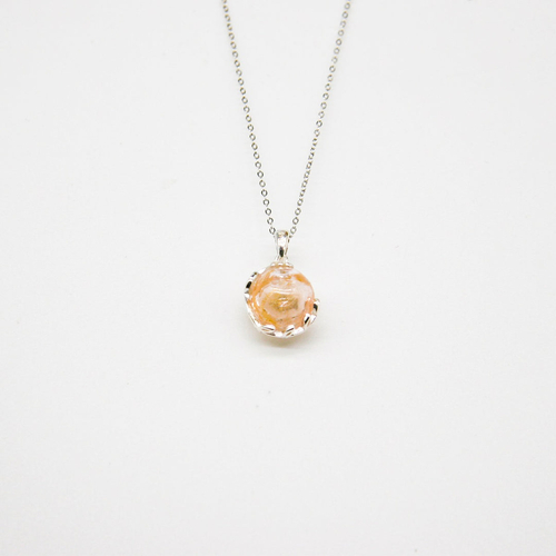 Gift Box - Aroma Necklace White Gold - Planet Nebula Nova (Pink) +