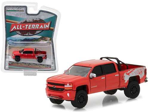 2018 Chevrolet Silverado 1500 Red \All Terrain\" Series 6 1/64 Diecast