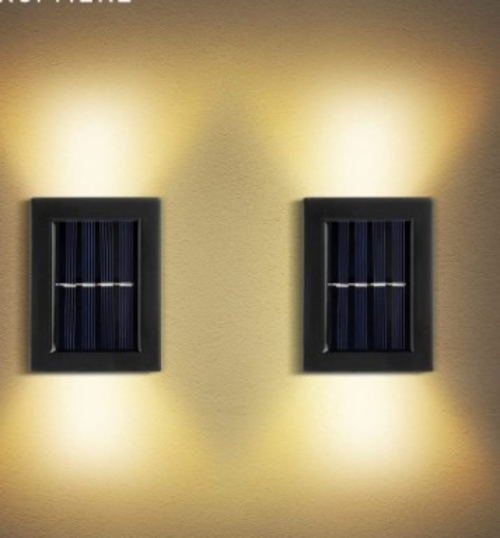 Solar Nordic LED Decorative Outdoor Wall Light MULTICOLOR