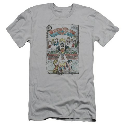 Trevco Dc-Vol 1 Cover - Short Sleeve Adult 30-1 Tee - Silver- Extra La