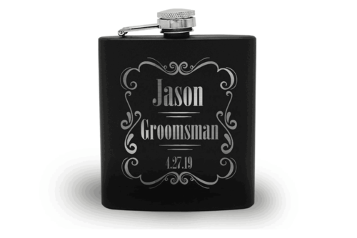 Groomsmen Flask Custom Engraved Flask Hip Flask Gift Idea