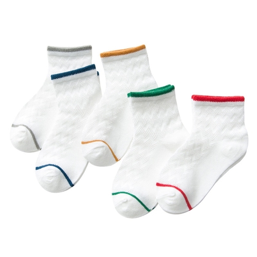 5 Pairs Baby Boy Socks Children Spring Summer