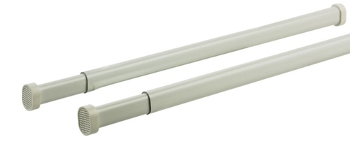 Keeney KN629-1 Allison Tension Curtain Rod White - 16 in.