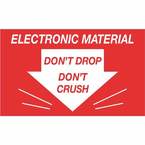 Tape Logic DL1315 3 x 5 in. - Dont Drop Dont Crush - Electronic Materi