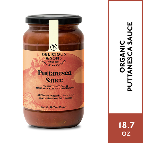 Delicious & Sons Organic Puttanesca Sauce 18.70 oz
