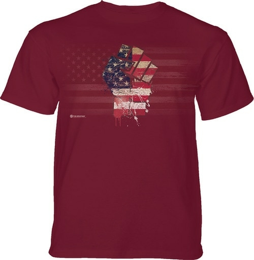 The Mountain 15658800980 Red Fist American Paint Youth Classic Tee - S