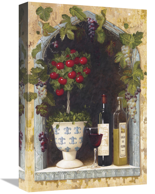 Global Gallery GCS-124477-1218-142 12 x 18 in. Olive Oil & Wine Arch I