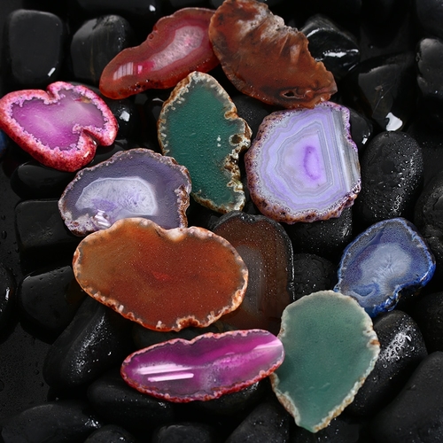 1 Pc Random Agate Geode Polished Irregular Crystal