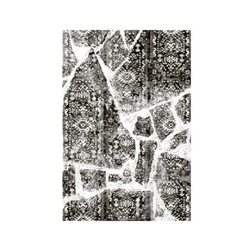 Comfort Black Polypropylene Rug