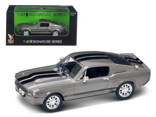 1967 Shelby Mustang GT 500E Grey Signature Series 1/43 Diecast Model