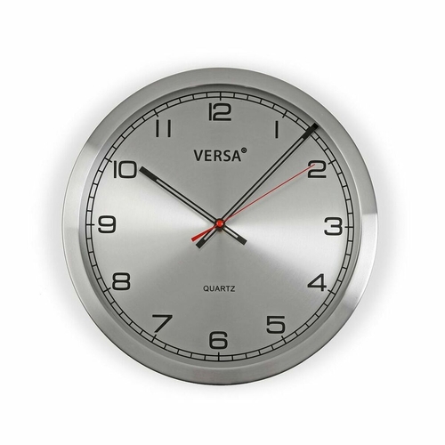 Wall Clock Versa Aluminium (4,1 x 20 x 20 cm)