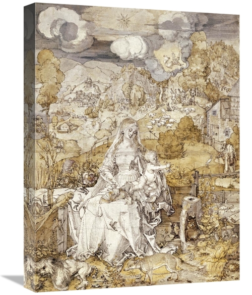 Global Gallery GCS-279985-22-142 22 in. The Virgin with Animals, 1