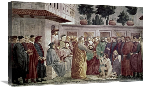 Global Gallery GCS-278419-30-142 30 in. St. Peter Resurrects the Child