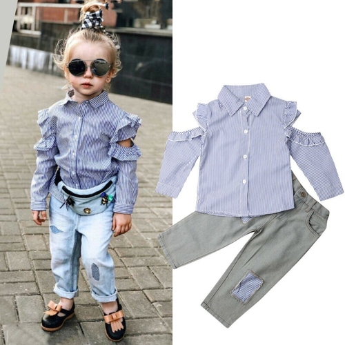 Pudcoco Autumn Toddler kids Baby Girl Casual