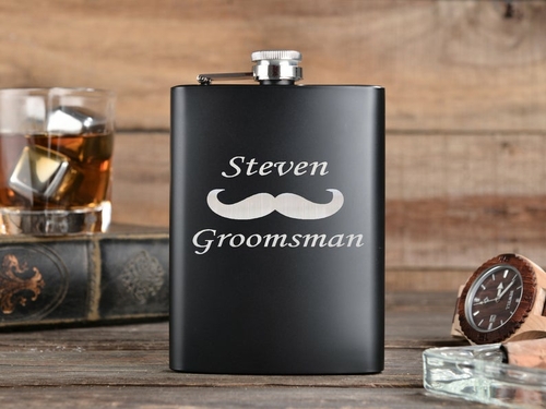 Groomsmen Flasks Custom Stainless Steel Flask Personalized Flask 