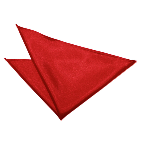 Plain Satin Handkerchief - Apple Red