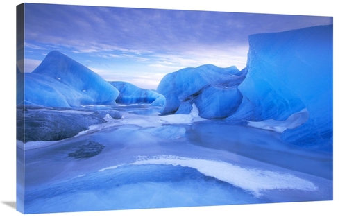 Global Gallery GCS-453591-2436-142 24 x 36 in. Blue Icebergs, Icel