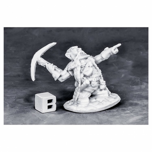 Reaper Miniatures REM77572 Bones Dwarf Master Of the Hunt W3 Miniature