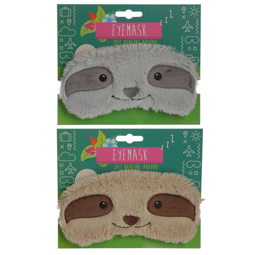 Fun Eye Mask - Plush Sloth Design