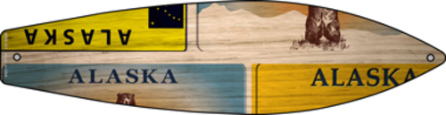 Smart Blonde MSB-431 8 in. Alaska License Plate Design Novelty Mini Me