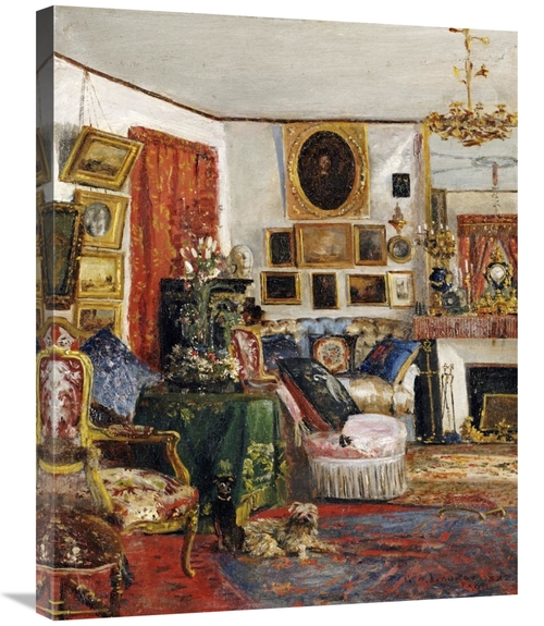 Global Gallery GCS-266175-30-142 30 in. An Interior of a Sitting Room 