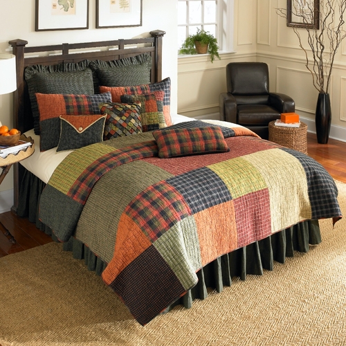 American Heritage Textiles Z24704 68 x 90 in. Woodland Square Cotton 2